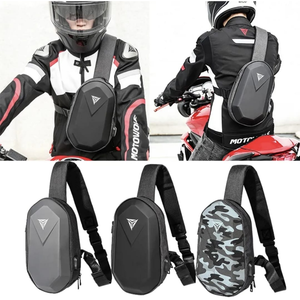 Tas Selempang Motowolf MDL0704 Unisex Shoulder Bag dengan Port USB