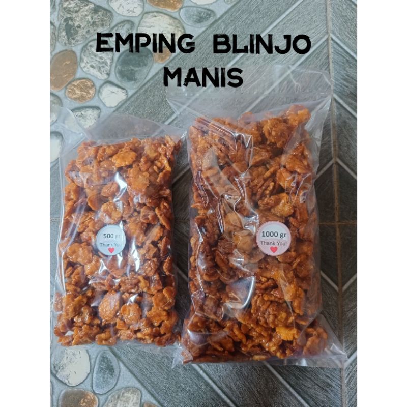 

Emping blinjo manis dan Emping blinjo pedas 500gr