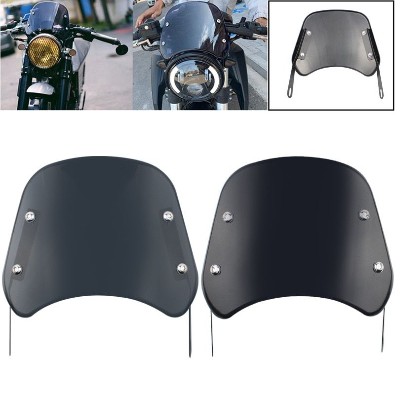 Winshield Universal Visor Mount Bracket Fit 5 Sampai 7 &quot;Lampu Depan Bulat Untuk Modifikasi Sepeda Motor