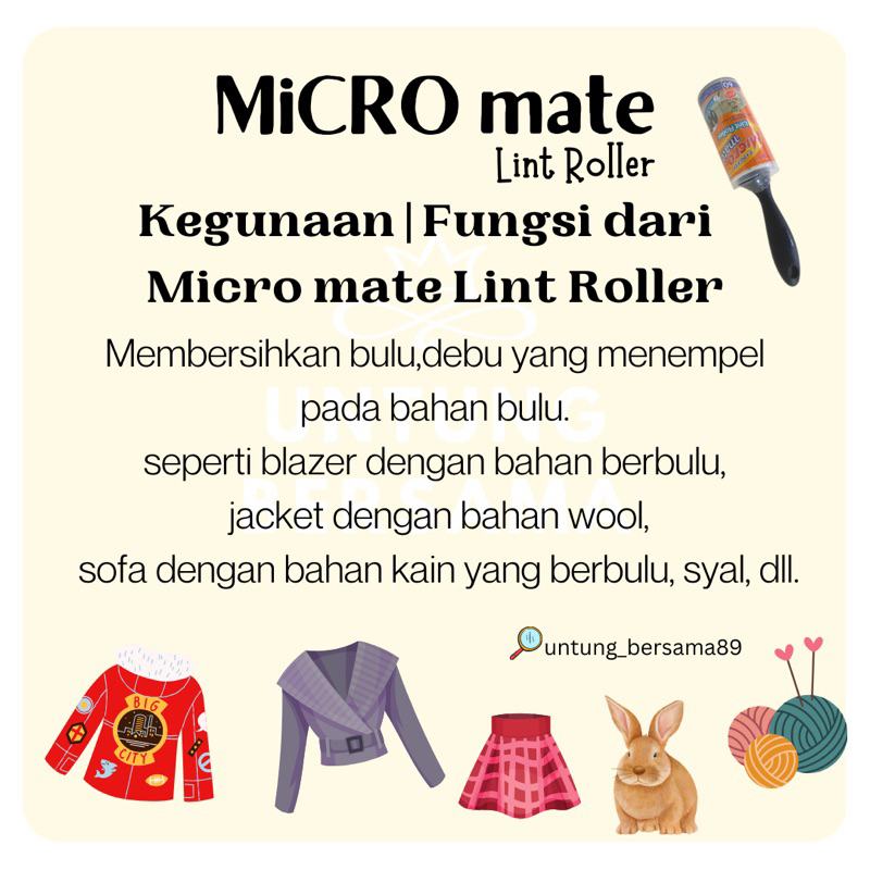 ❤️UB❤️BAGUS LINT ROLLER PEMBERSIH DEBU DI SEGALA PERMUKAAN