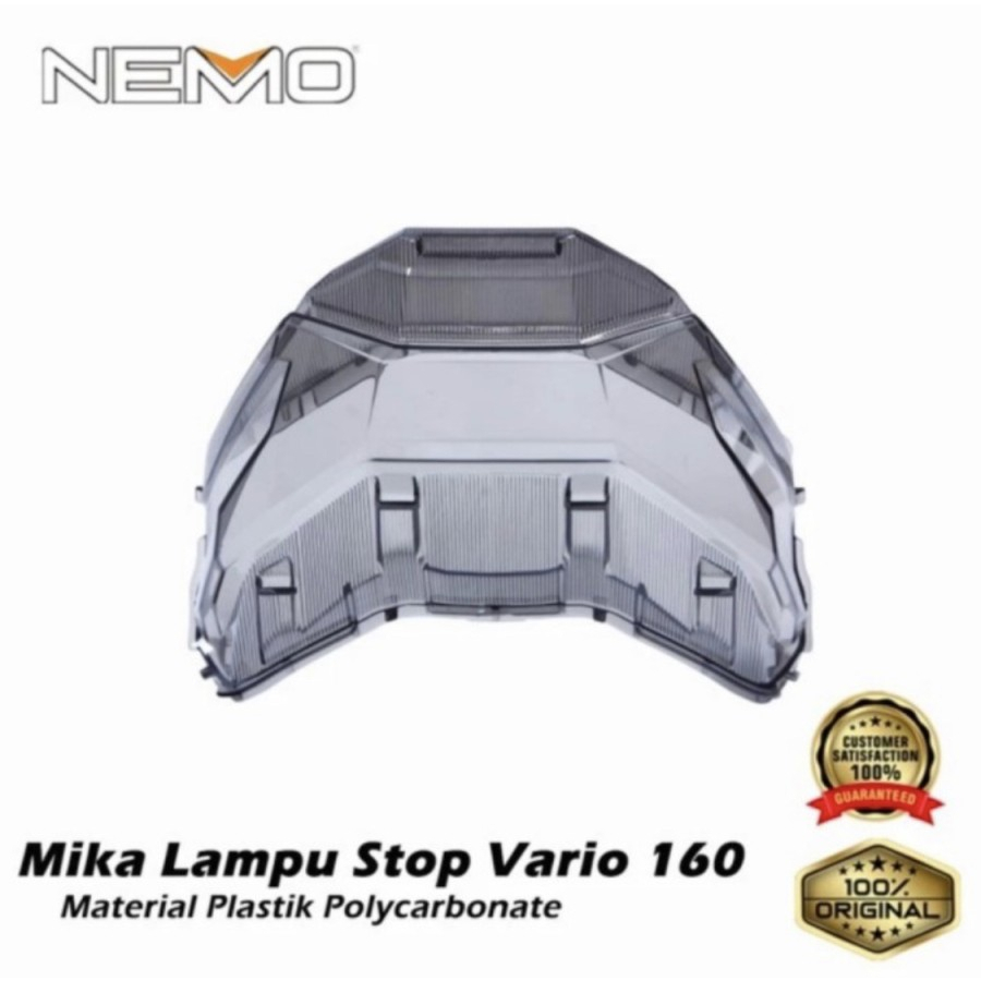 Kaca Mika Lampu Rem Stoplamp Vario 160 Nemo Mika Stoplamp Smoke Vario- ASLI