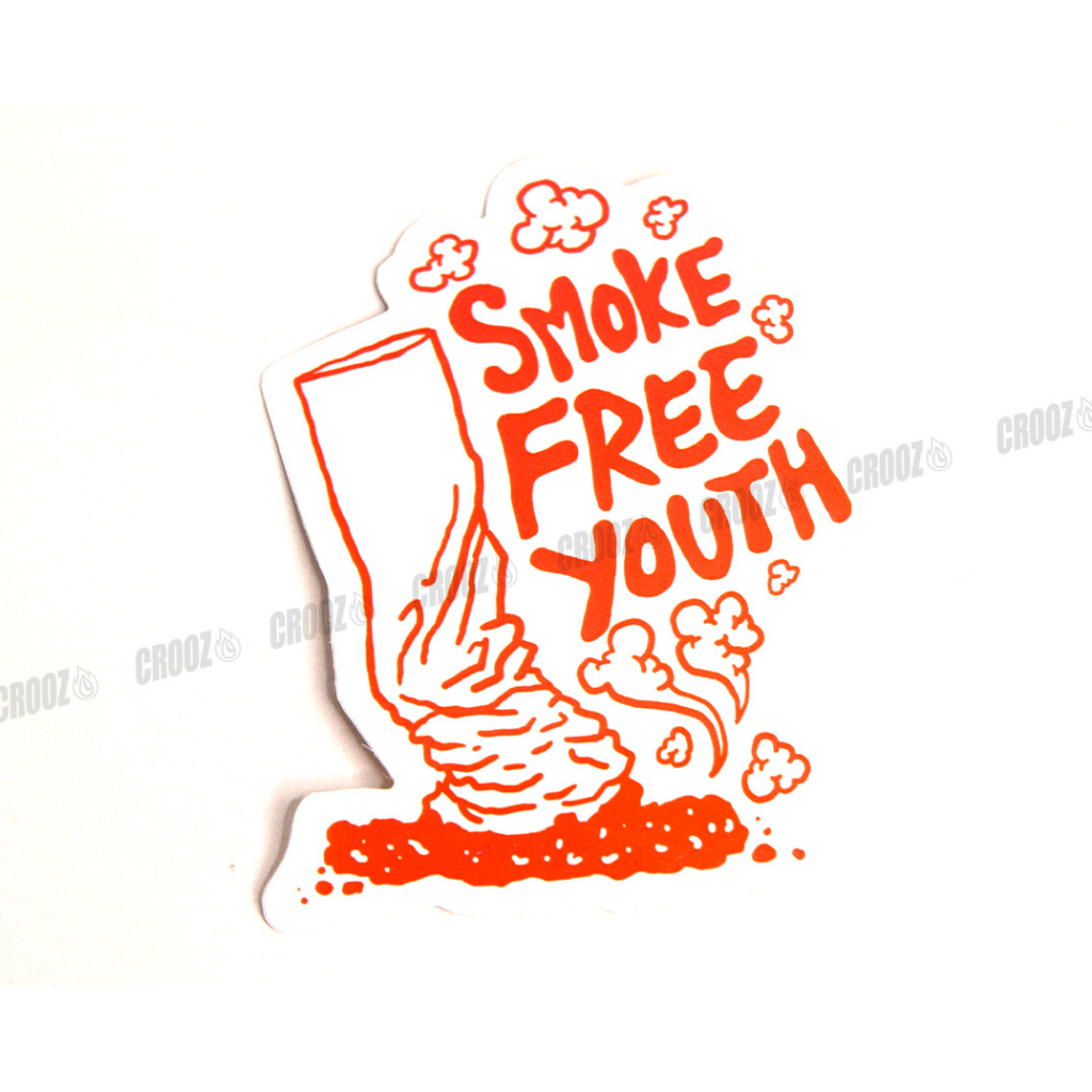 SMOKE FREE YOUTH | CROOZ STIKCER VINYL