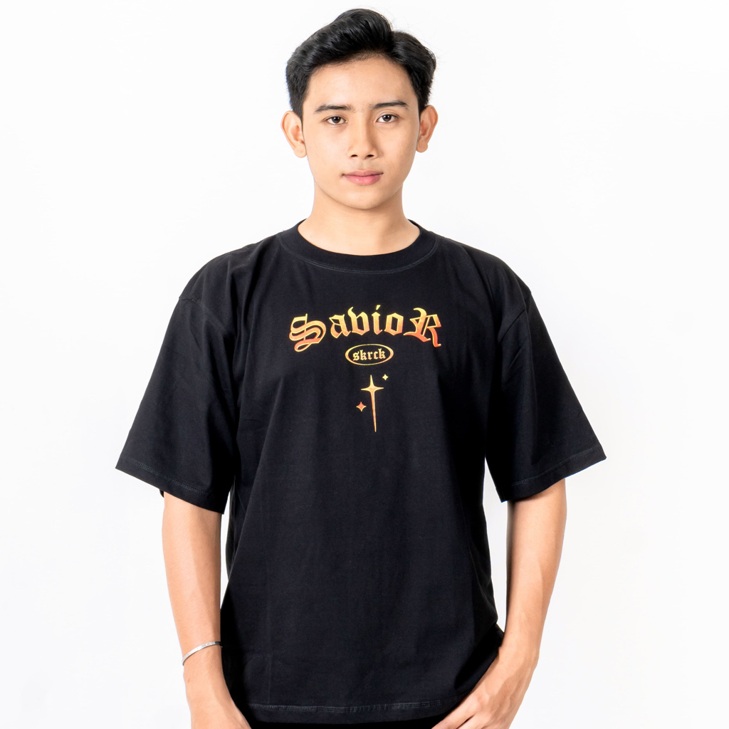 Baju Kaos Oversize Cotton Combed Tshirt 20s "Sayap Api"