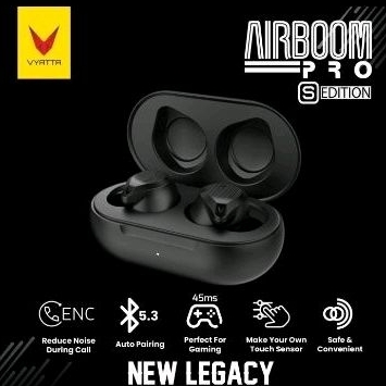 VYATTA AIRBOOM PRO S TWS BASS HEADSET WIRELESS EARPHONE ENC EQ SETTING ORIGINAL