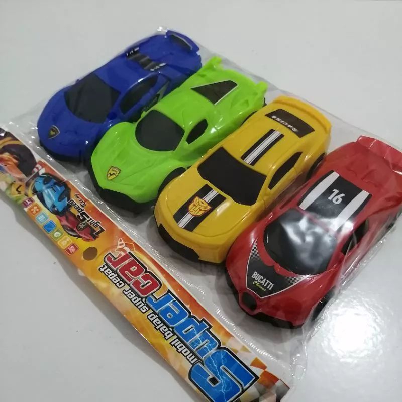 MM14 MAINAN MOBIL BALAP SUPERCAR ISI 4PCS