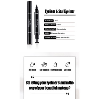 Eyeliner Stamp 2 In 1 Waterproof Liquid Eyeliner Pensil Waterproof Ukuran Stamp Small EASY USE