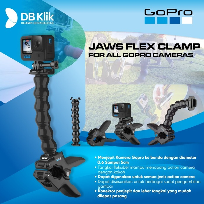 Jaws Flex Clamp All GoPro Cameras (ACMPM-001) - Flex Clamp GoPro