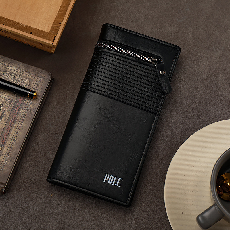 DOMPET LIPAT PRIA PANJANG KEKINIAN IMPORT DISTRO BRANDED LAKI REMAJA DEWASA KULIT HITAM ORIGINAL MARINO WA685B5 KOIN SIMPLE BATAM PREMIUM COWOK KEREN SLOT KARTU RESLETING UANG