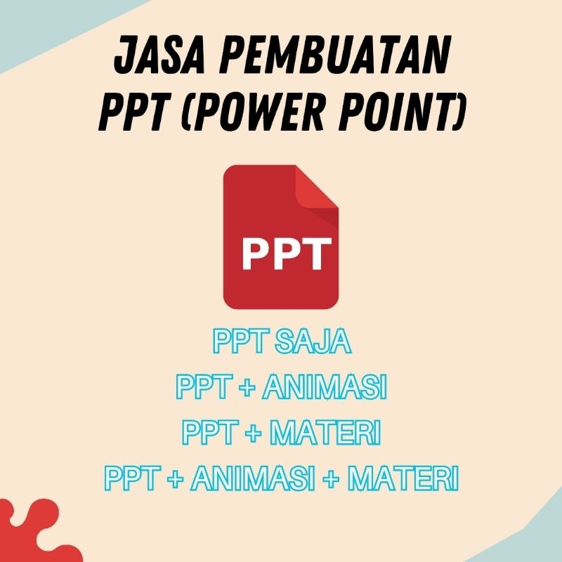 Jasa Pembuatan PPT Powerpoint Presentasi