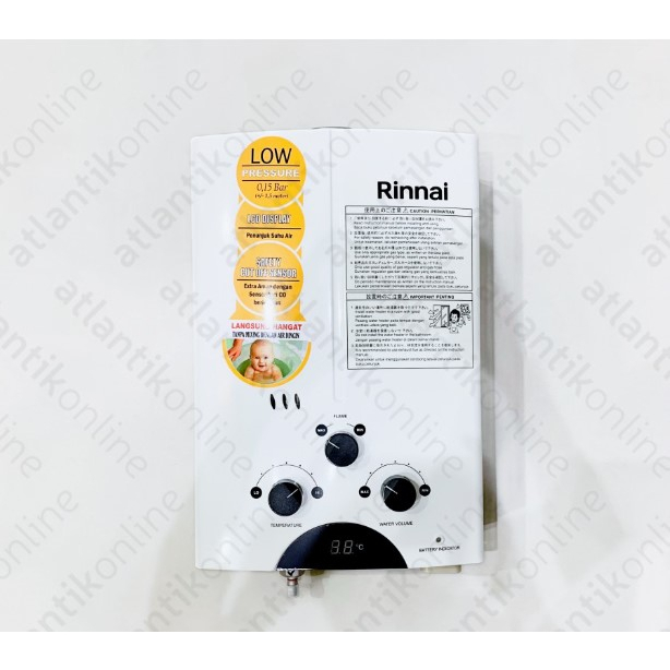 Rinnai Gas Water Heater 5L Pemanas Air Indicator LED REU-5CFC 5CFC