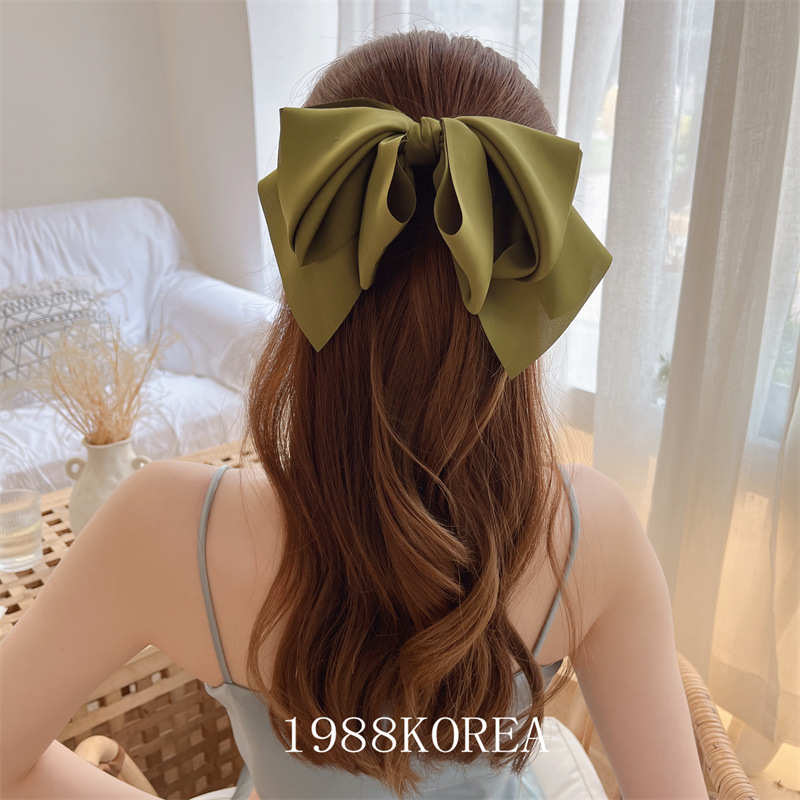 Caliloops Jepit Rambut Motif Pita Besar Korea Dewasa Wanita Holo