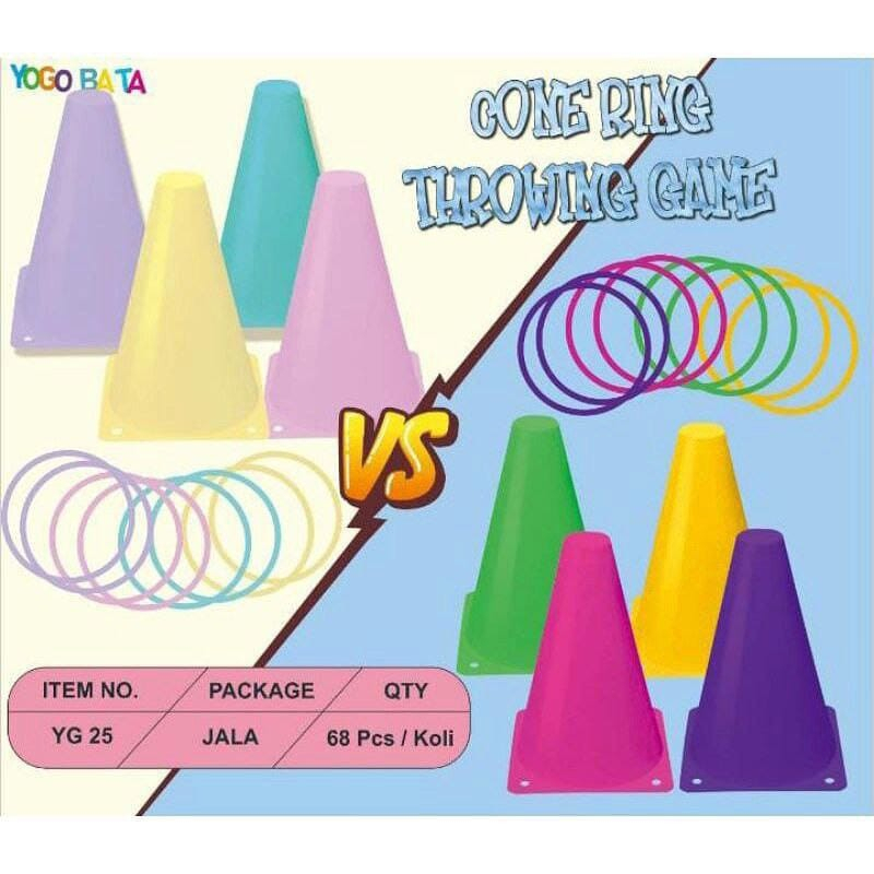 Mainan Lempar Cincin Ring Cone Throwing Game YG25