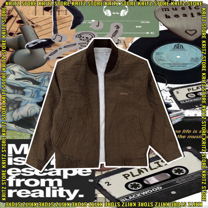 Besfa Tartan Bomber Jacket