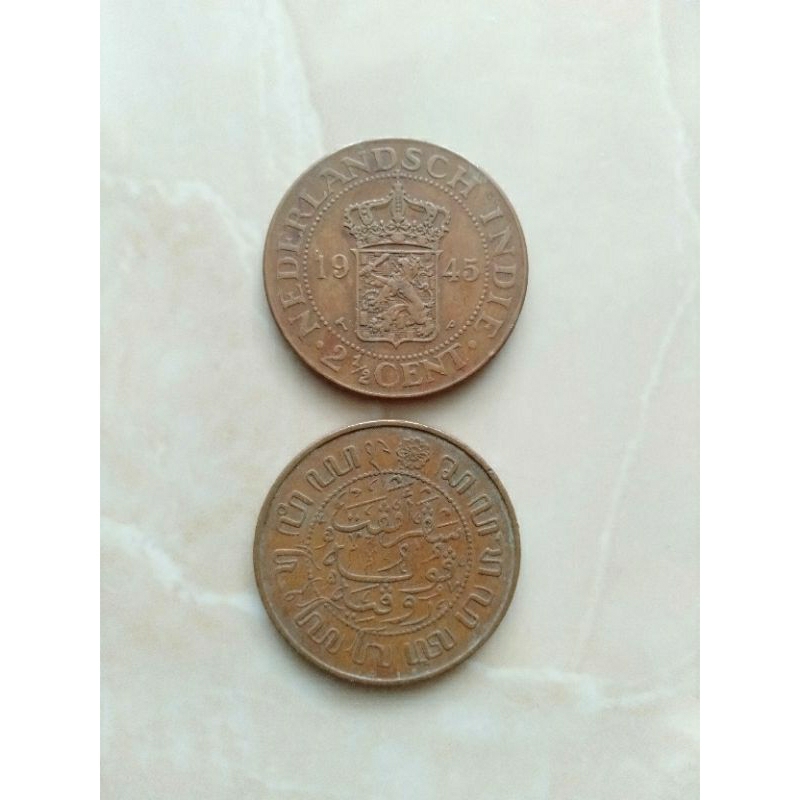 koin benggol besar untuk kerokan tembaga 2,5 sen benggol jmn belanda