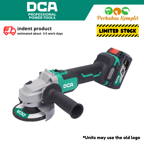 DCA Mesin Gerinda Baterai 4" Cordless Brushless 20V Set