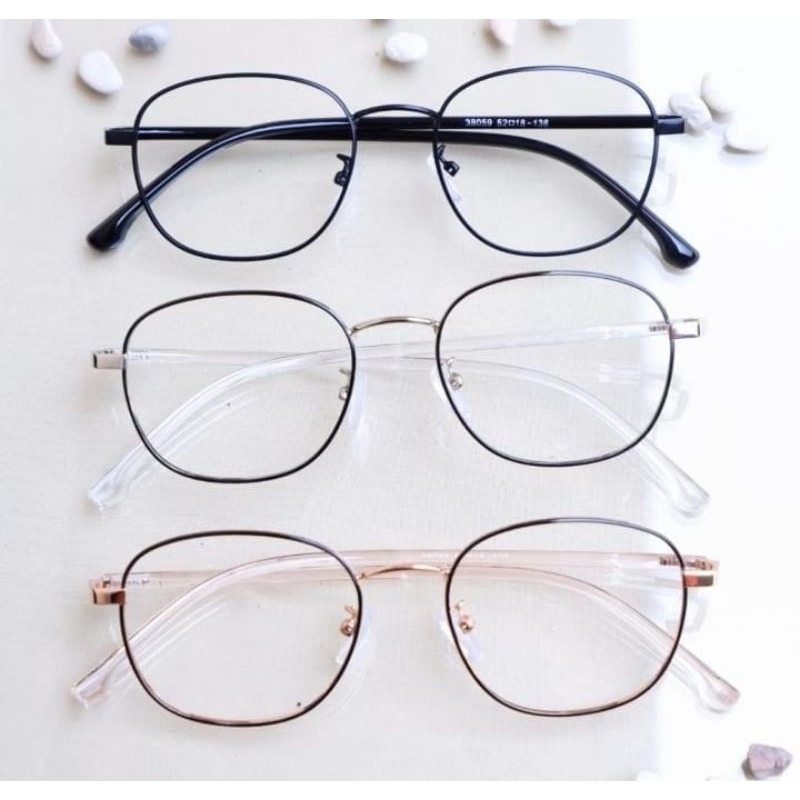 kacamata korea besi lentur 38059 photocromic blueray bluecromic radiasi