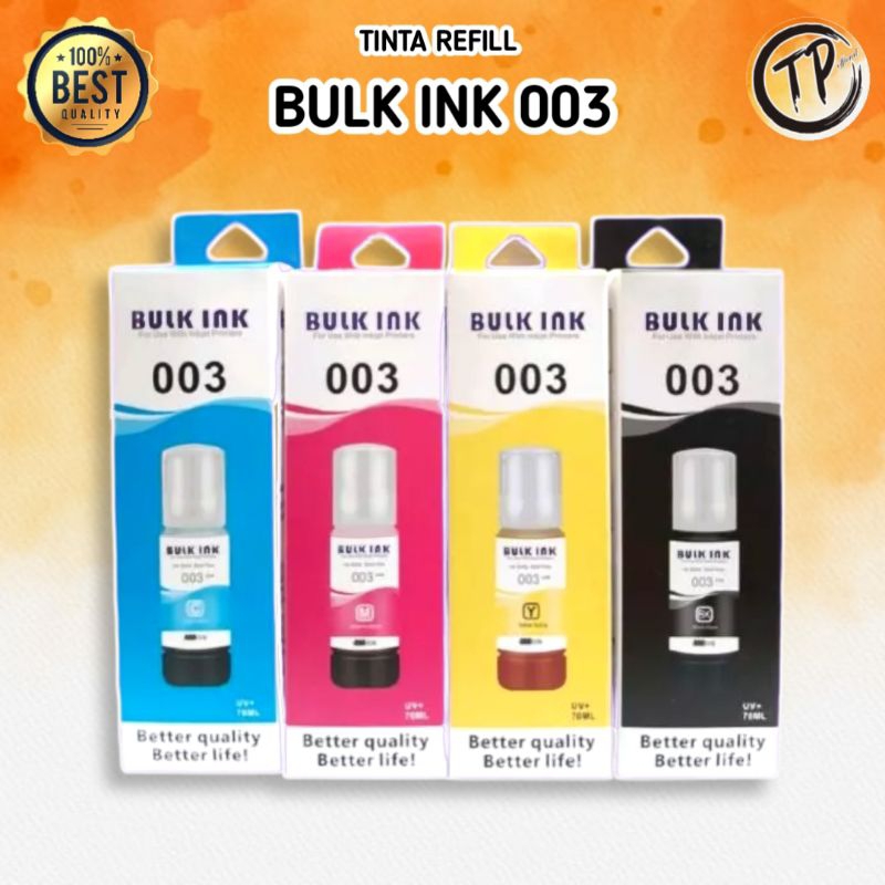 Tinta Bulk ink 003 /Tinta 003 Bulk ink Original isi 80 ml