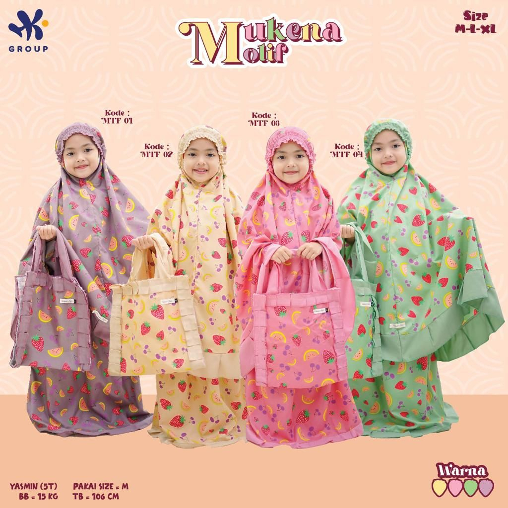 MUKENA MOTIF HK/ Mukena Anak