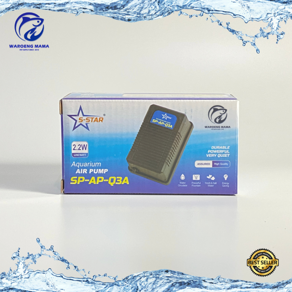 Pompa Aerator Aquarium 1 Lubang air pump gelembung udara aquascape