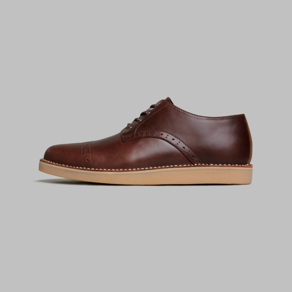 ARTAP Footwear - Sepatu Kulit Asli Boots Pria - Lux Brown Cream Sole