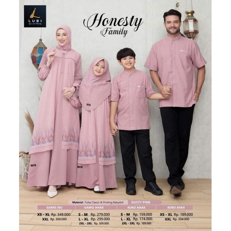 Sarimbit Lubi 2023 / Lubi honesty / sarimbit keluarga / gamis kondangan