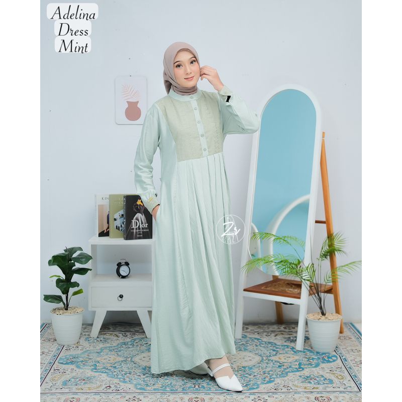 Adelina Dress by ZR | Gamis Adelina by ZR | Gamis Bordir ZR