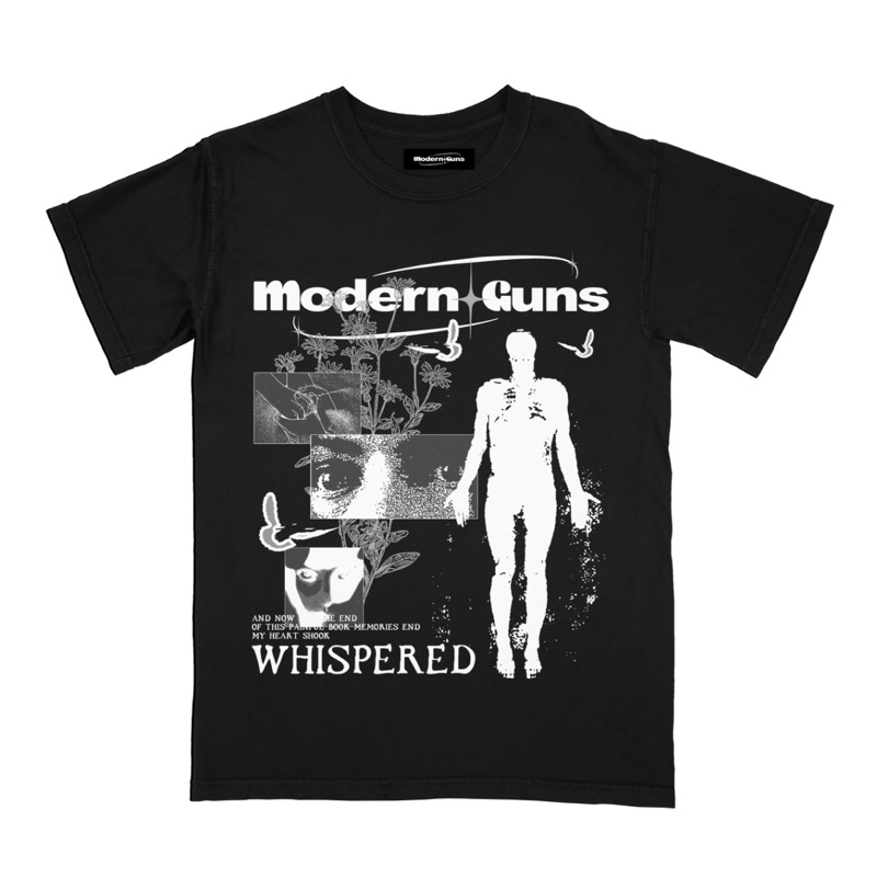 MODERN GUNS - WHISPERED T-SHIRT