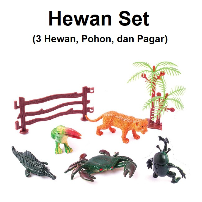 Mainan Hewan Set Animal World MV 1531