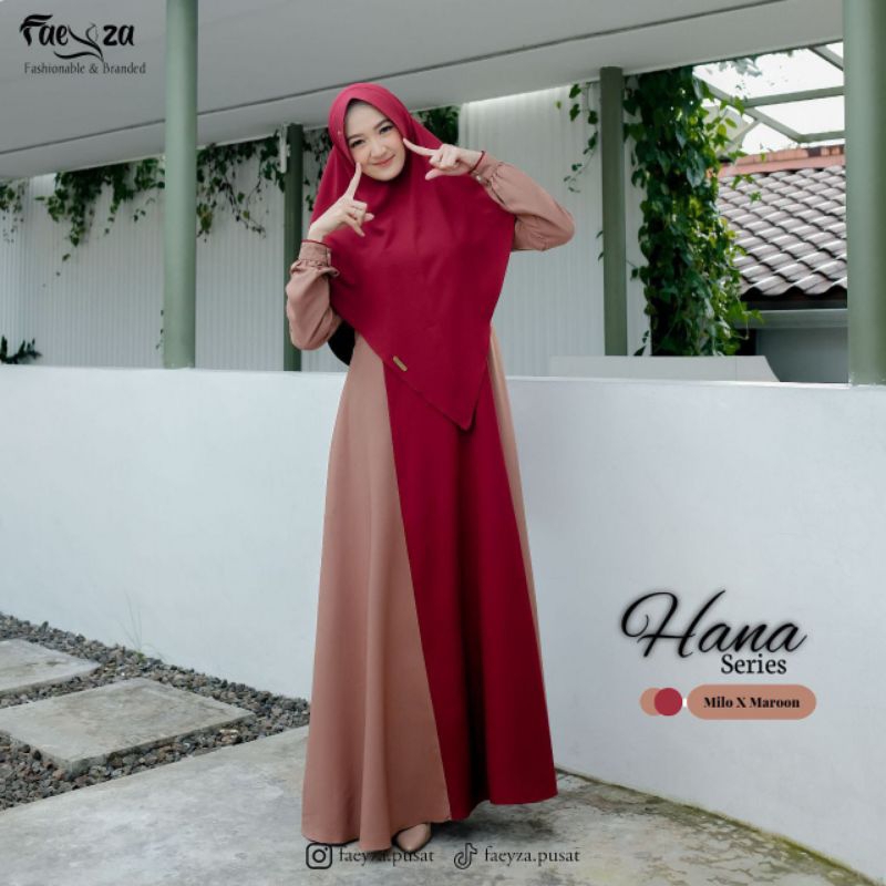 GAMIS HANA BY FAEYZA / GAMIS SET HIJAB TERBARU 2023