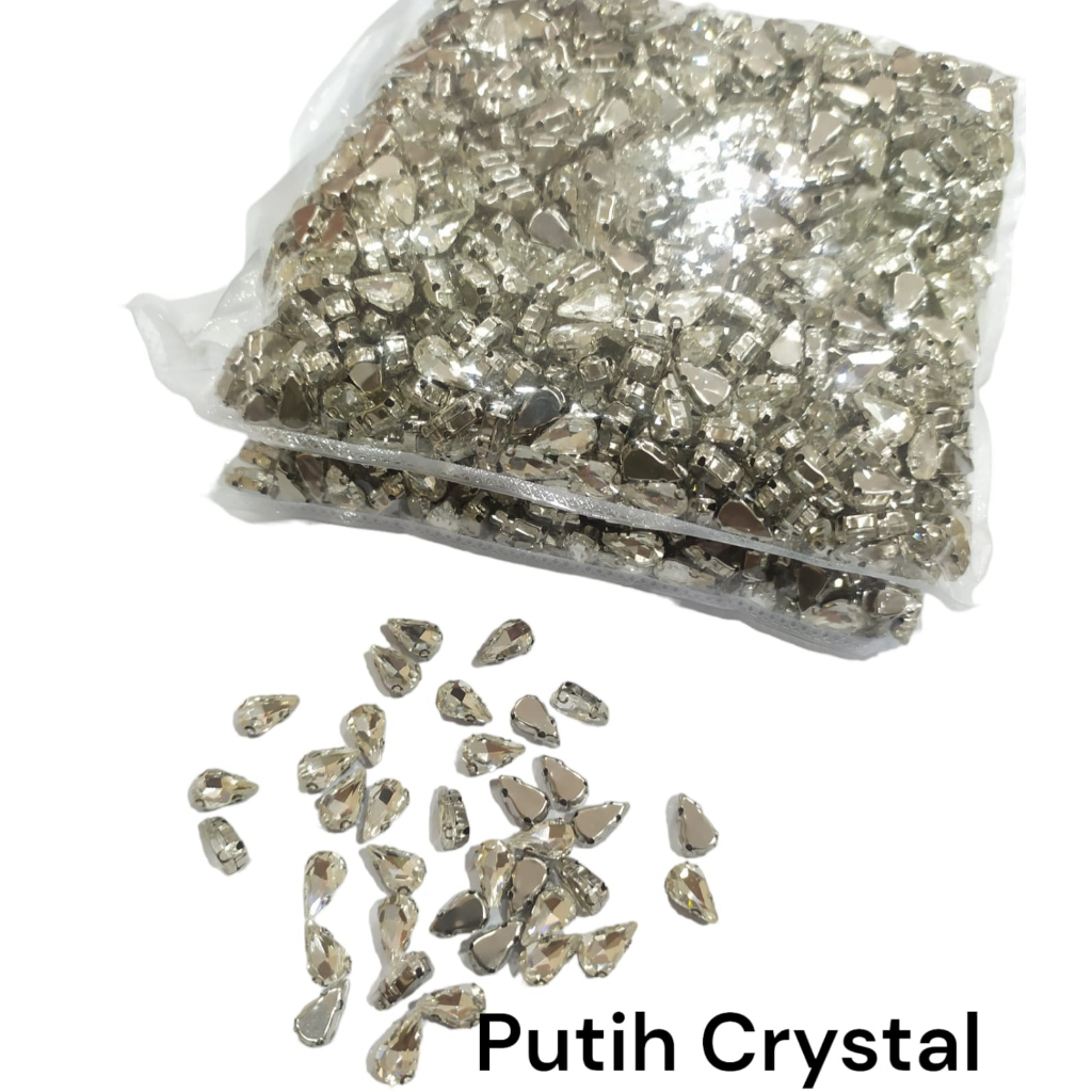 DIAMOND CANGKANG / Permata Cangkang Tetes 6x10 Grade A Kaca, 1000 pcs [Grosir]