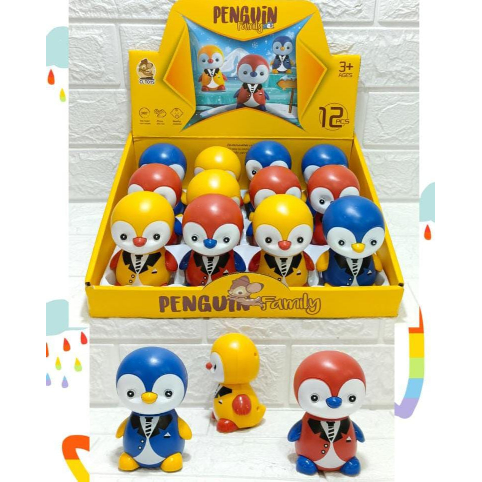 |TR| Mainan Mobil Press [ PENGUIN FAMILY, YELLOW DUCK, HAPPY BEAR, HAPPY TIGER ] Bermacam Karakter 2205 / 2303