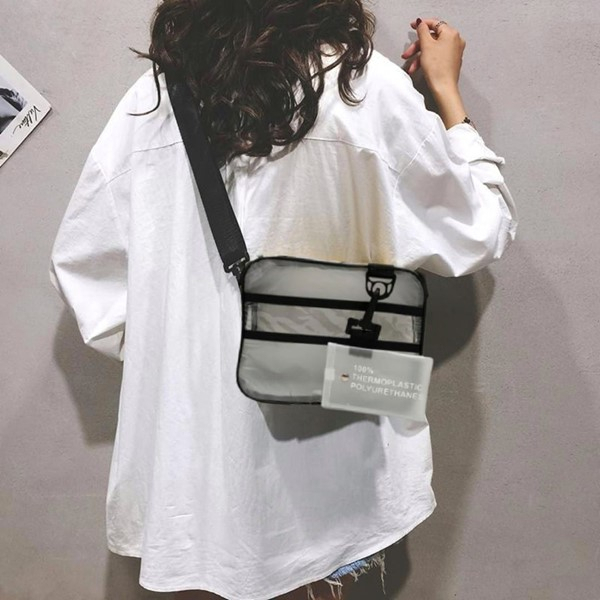 Sling Bag Tas Samping Selempang Transparan Slempang Alice 2 in 1 Serbanguna AS05