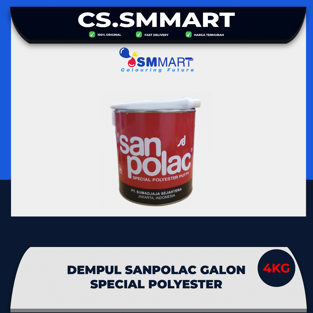 DEMPUL SANPOLAC 4KG / DEMPUL KAYU BESI