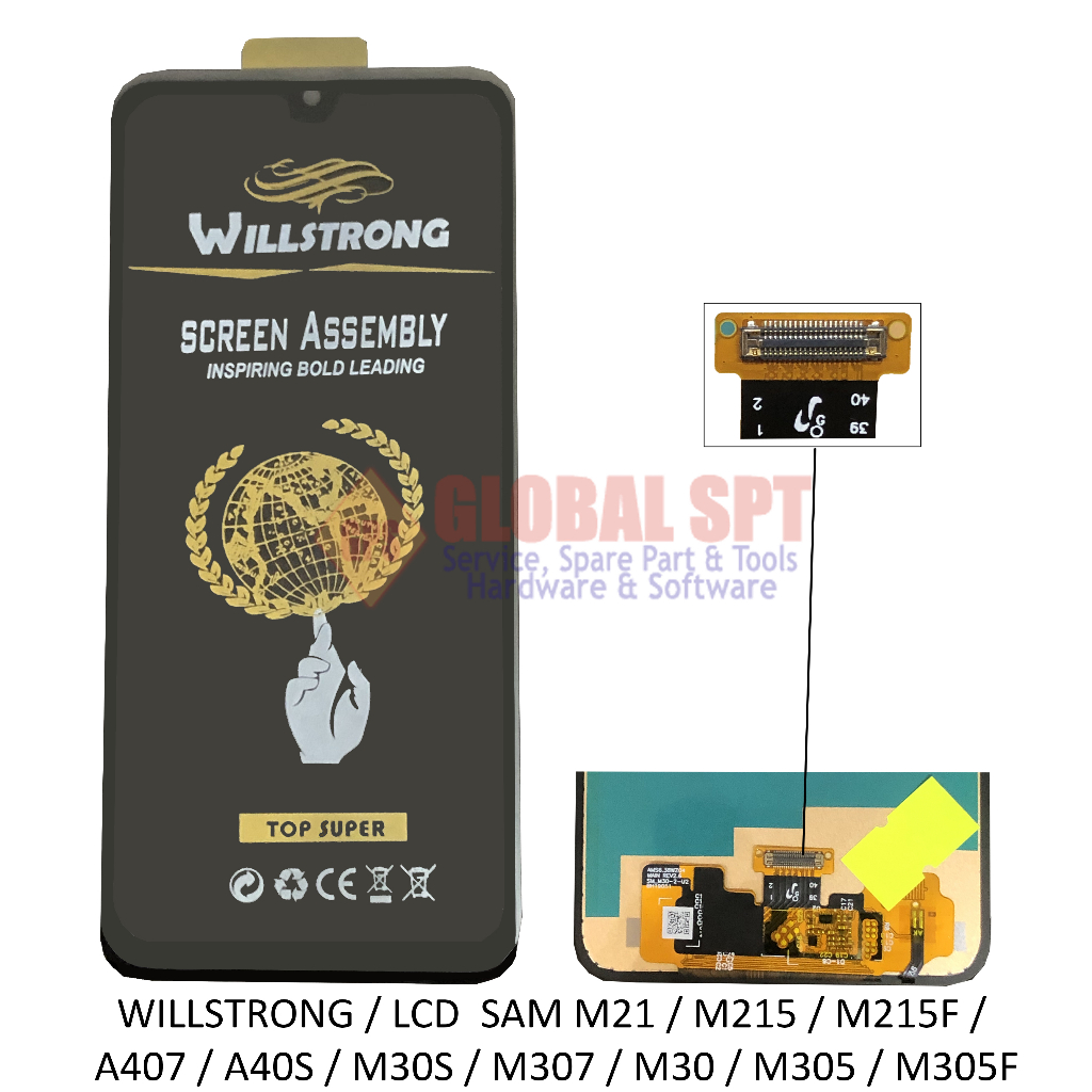 LCD TOUCHSCREEN SAMSUNG M21 / M215 / M215F / A407 / A40S / M30S / M307 / M30 / M305 / M305F