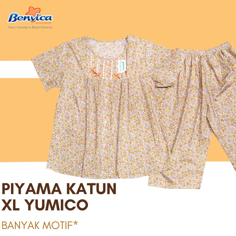 BAJU TIDUR SETELAN CELANA 3/4 XL KATUN PREMIUM YUMICO