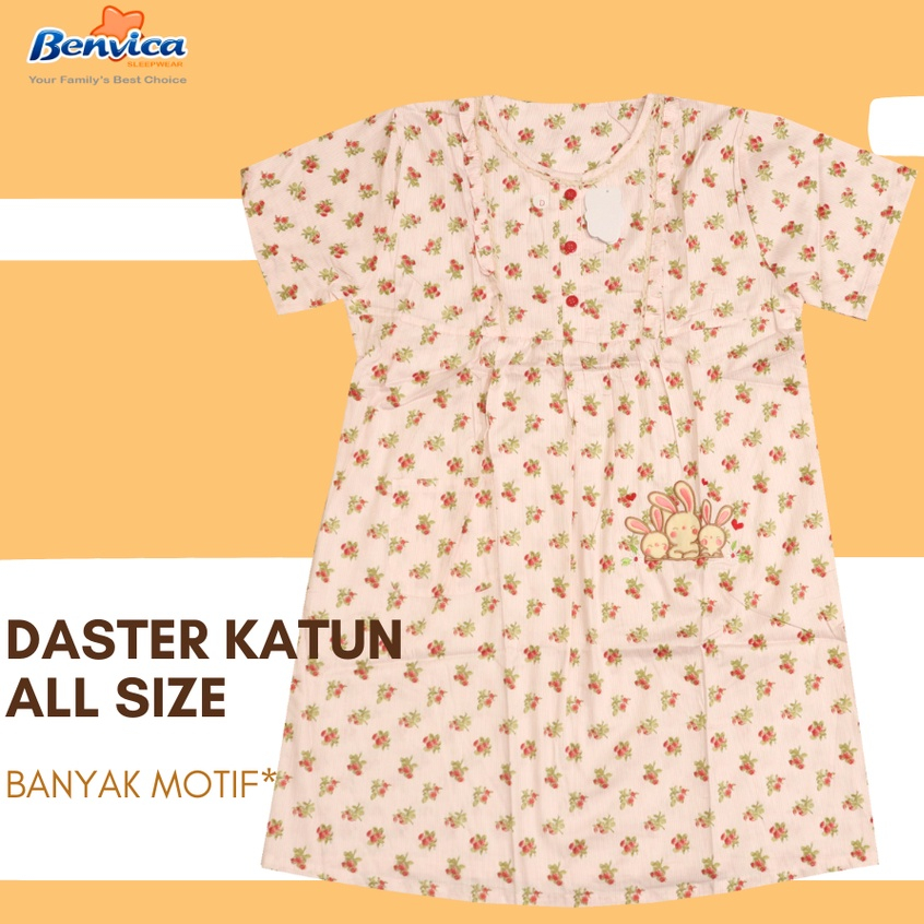 BAJU TIDUR DASTER KATUN PREMIUM YUMICO ALL SIZE BANYAK MOTIF