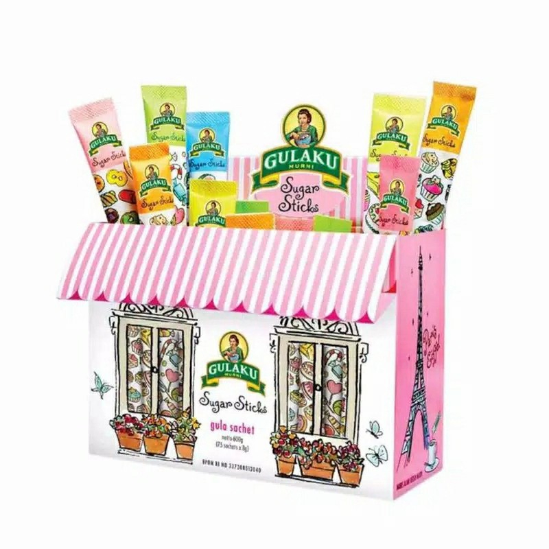 

GULAKU STICKPACK PARIS BOX 600 GR (ISI 75 SACHET X 8GR)