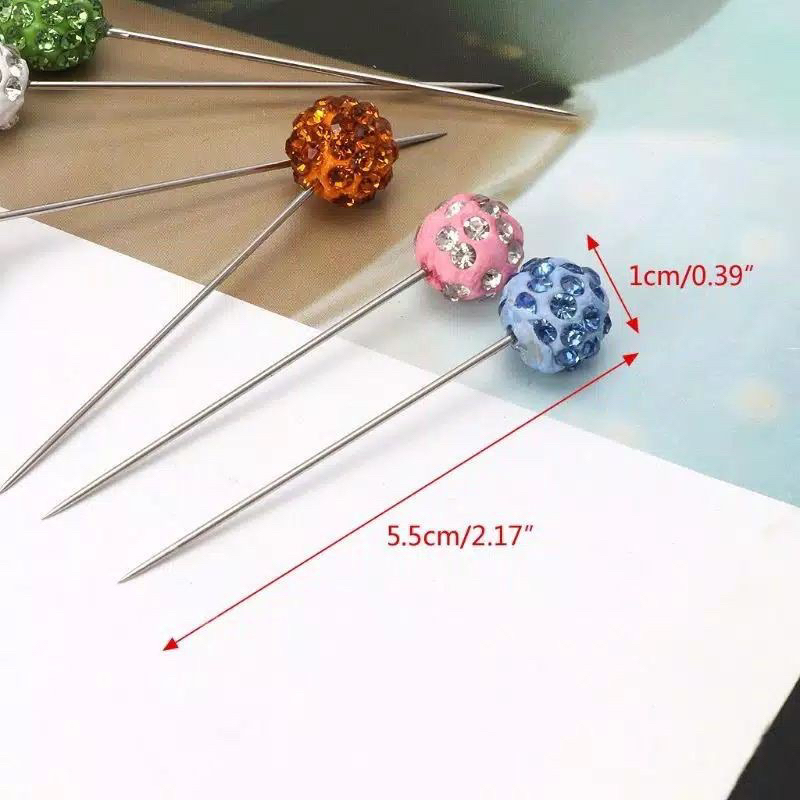 Tuspin Bola Disco per 3 pcs/ Bros Tuspin Bola Mata / Jarum Jilbab bola MT