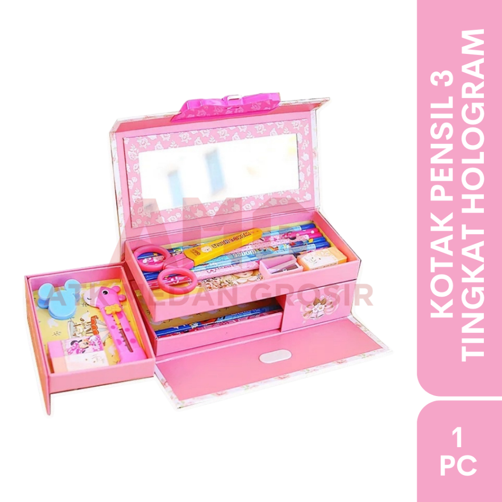 

KOTAK PENSIL KODE 3 TINGKAT FANCY 3D HOLOGRAM