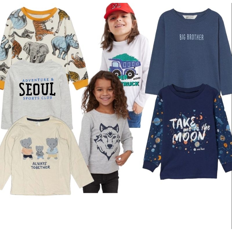 kaos hnm anak laki²