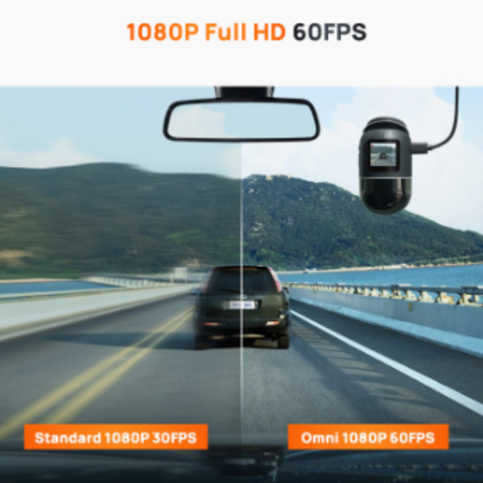 70mai Dash Cam Omni X200 Kamera Mobil 360 FHD GPS ADAS