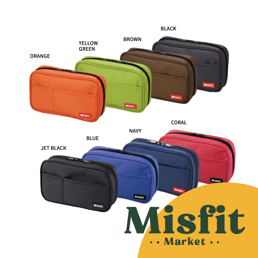 

Lihit Lab A-7551 Zipper Pencil Case Tempat Kotak Pensil Resleting