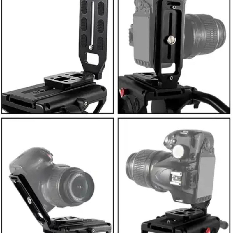 Bexin L130-50B L Plate Aluminium Alloy Bracket Universal Dslr Gimbal Zhiyun Tripod Shaped Vertical folding portable | SKU 1.037.0141