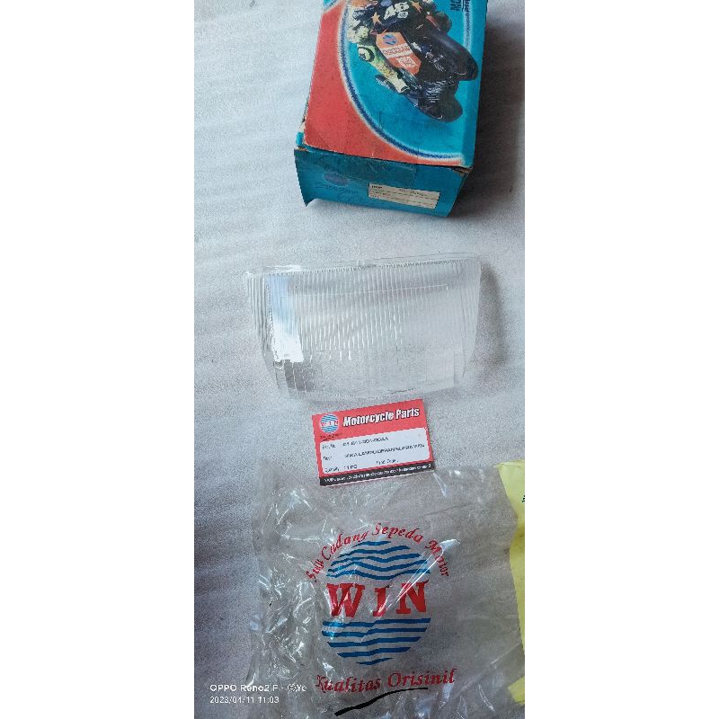 kaca mika reflektor lampu depan Supra x 100cc lama