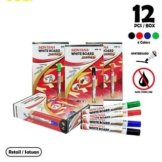 

MONTANA Spidol Whiteboard Bisa Di Hapus Tidak Permanen 1 PCS