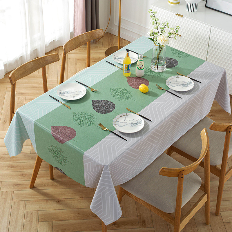 Taplak Meja Makan Premium Waterproof Anti Air Model Bohemian Alas Meja Makan 140*180/140*140cm PVC Table Cloth