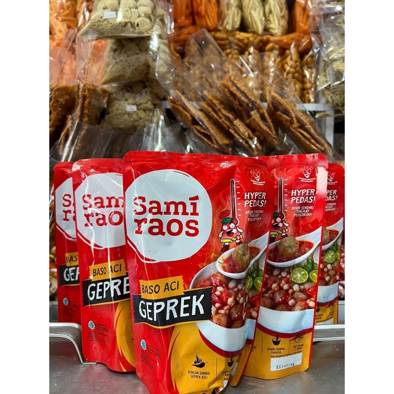 Baso Aci Geprek Sami Raos Pedasnya juara Best Seller