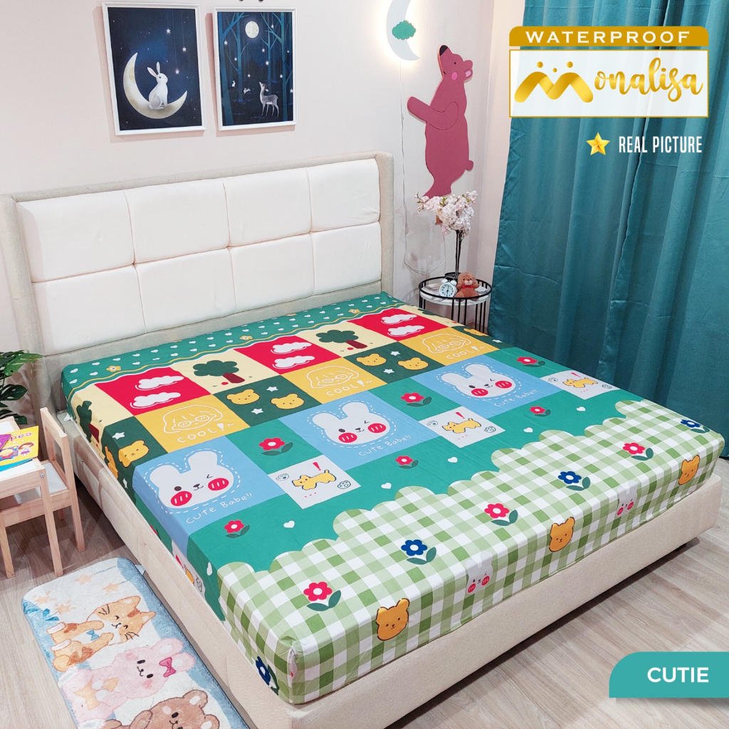 Monalisa Waterproof Sprei Uk 160/180 - Cutei