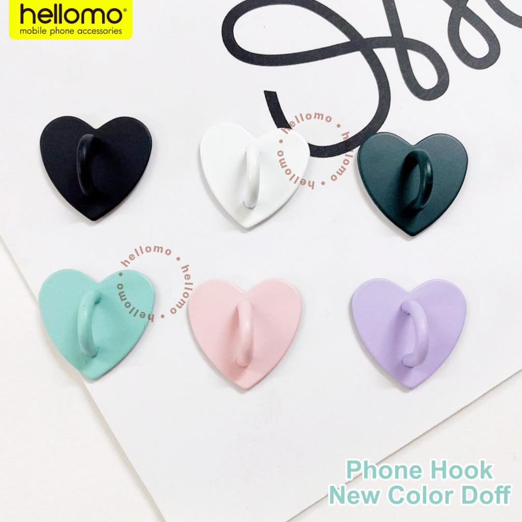 Korean Metal Phone Hook Gantungan Hp Keyring Phone Hook Heart Bentuk Hati Warna Warni Phone Hook Metal