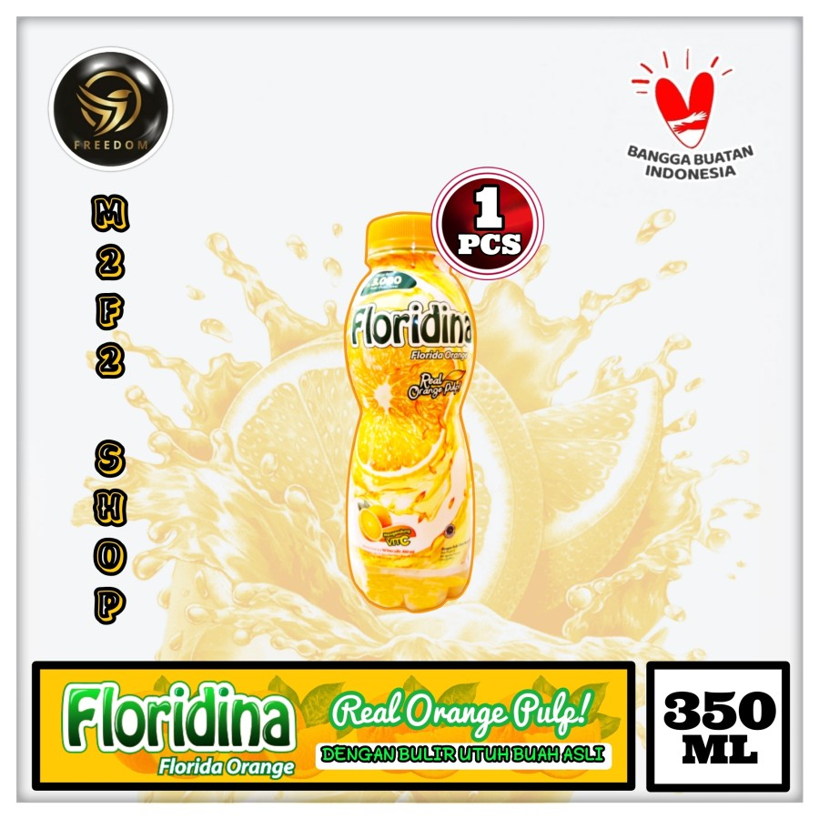 

Minuman Rasa Jeruk Floridina - 350 ml (Kemasan Satuan)